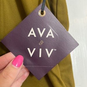 Ava and Viv stretch pants - Olive green - 16W - stretch